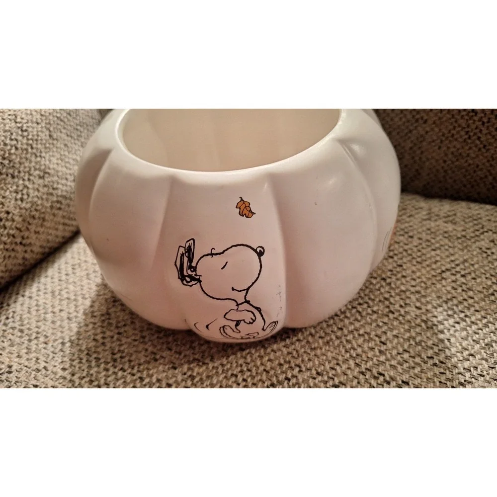 PEANUTS‎ Halloween Serve Candy Bowl Snoopy And Woodstock 9 By 4.5 Inch.